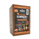 Bosch Freshe Schnauze, Aktionspaket Nassfutter 5 x 250 g, Schonend Dampfgegartes Alleinfuttermittel für Hunde, Geschmacksrichtungen: Rind, Huhn und Pute, Probierpaket, Nassfutter für Hunde