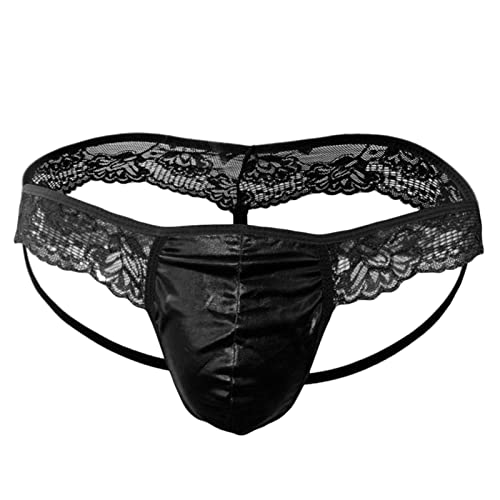 WKAYsIV Unterhosen Männer Prozent mit vertikalem Streifendruck, Haushaltshose, schnell trocknende Unterwäsche-Shorts Lingerie Outfit (Black, One Size)