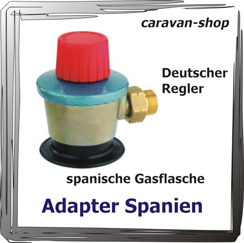 Adapter Gasflasche - Regler/Gasanlage Caravan Wohnmobil Wohnwagen Spanien