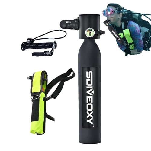 Scuba Diving Tank Equipment Tauchflasche Sauerstoffflasche Taucherflasche 0,5L 3000Psi Atemschutzgerät Sauerstofftank Scuba Diving Tank Tauchflasche Zum Sporttauchen Mit Aufbewahrungstasche