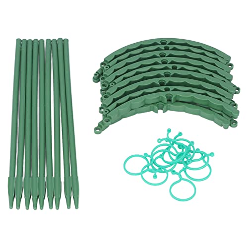 Pflanzenkäfige, Gartenstützpfahl, 3er-Set, Kunststoff, 25 cm, Gartenbauzubehör Zum Pflanzenklettern, Blumen- und Tomatenstütze, Pflanze in Farbe