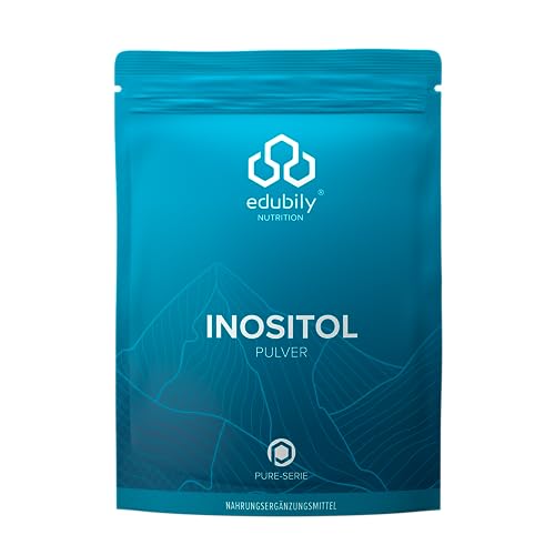 edubily nutrition® Inositol - Reines Myo-Inositol ohne Zusatzstoffe- 300 g im wiederverschließbaren Klettverschluss-Beutel