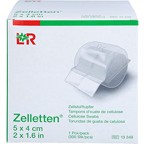 ZELLETTEN Tupfer 4x5 cm unsteril Rolle 300 St