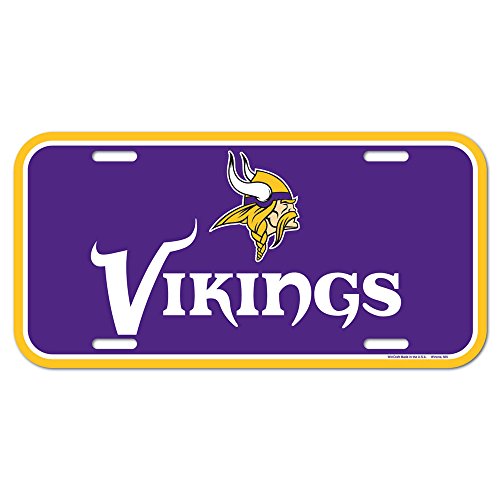 NFL Minnesota Vikings Nummernschild, Team-Farbe, Einheitsgröße