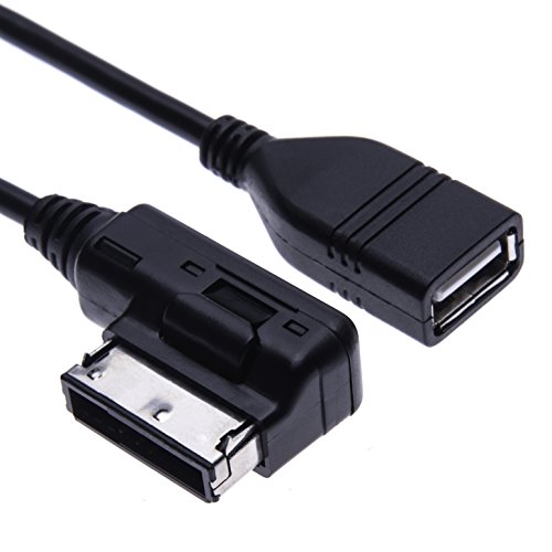 AMI MDI USB Music Interface MP3 Adapter USB Audio Anschluss Adapter Kabel Kompatibel mit Audi A3, A4, S4, S5, A6, S6, A8, S8, Q3, All Road, TT, R8, VW Jetta, Golf, Passat, Tiguan, Touareg, Skoda