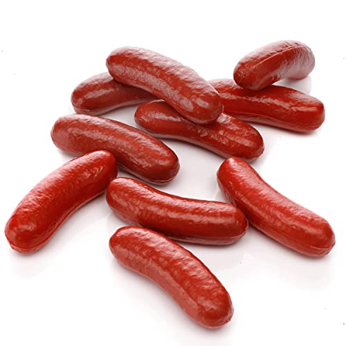 Würstchen Lebensmittel-Attrappe 10St Deko-Wurst Fakefood künstliche Würstchen