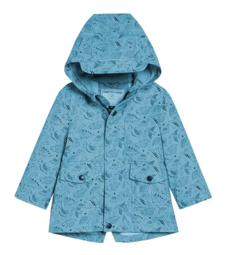 Kleinkinder Jacken 10-36 Monate Jungen Mädchen Baby Regenjacken Unisex wasserdicht Kapuzenjacke Übergangsjacke atmungsaktive Jacke Regenmantel Wetterfest (DE/NL/SE/PL, Numerisch, 92, Z2)