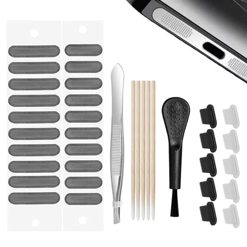 37 Stück USB C Staubschutz,USB C Schutzkappe,USB C Reinigungsset,Handy Reinigungsset,Silikonhülle USB Ladebuchse Staubschutzkappe,Kompatibel mit iPhone 16 zubehör,Google,Samsung,Handy Staubschutz