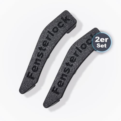 3D-Druck Camper Fenstersicherungen in Schwarz/Einbruchschutz/Verriegelung für Dometic Seitz Fenstergriff/Fensterhebel Wohnmobil- und Wohnwagenfenster (Typ 3, 2er Set rechts)