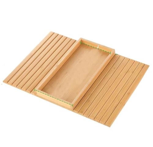 Couch-Armtablett, Sofa-Tabletttisch, Couch-Getränkehalter aus Holz, faltbares Couch-Armtablett aus Holz for Telefon, Tassen, Fernbedienung, Getränke, Snacks, flexibel und faltbar
