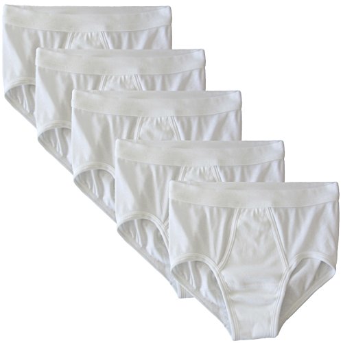 HERMKO 3240 5er Pack Herren Slip mit Eingriff und Weichbund aus 100% Bio-Baumwolle, Größe:D 11 = EU 5XL, Farbe:weiß