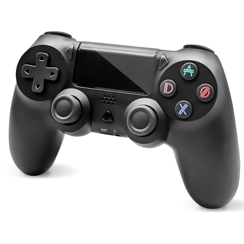 ARCELI Wireless Controller für PS-4, Game Controller Kompatibel mit PS-4/Pro/Slim/PC, Gamepad Joystick mit Dual Vibration/6-Achsen Gyro Sensor/Touchpanel/Audio Jack/EXT