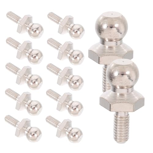 ABOOFAN 14 Stück Trolley-Set Geschwindigkeitsteile Austausch Motorsportzubehör Fahrzeugzubehör RC -Stangen RC -Modellzubehör Fahrzeugteile Stäbe für RC Metall Silver