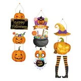 OFFSCH 9St Halloween-Dekoration Halloween-Papier zum Aufhängen Halloween-Türbehang halloween dekoration halloween wanddeko kleiderbügel kleiderständer Halloween-Türschild zum Aufhängen