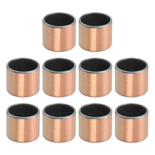 QUARKZMAN 10 Stück Gleitlager 1/2" Bohrung x 19/32" Außendurchmesser x 1/2" Länge Plain Bearings Wrapped Oilless Bushings Selbstschmierende Buchsen für Gleitteile von Maschinen