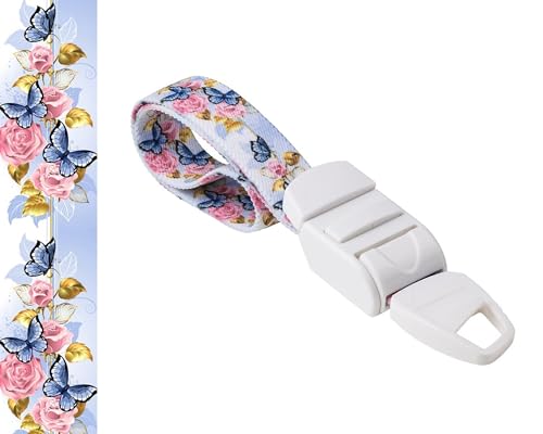 ROLSELEY PROFESIONAL Quick and Slow Release Medical Nurse/Doctor Tourniquet with BUTTERFLIES/ROSES FLORAL Pattern
