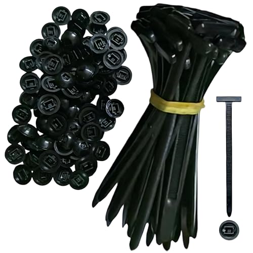 Universal-Kabelbinder-Schnalle, 2026, robust, selbstsichernd, Nylon-Kabelbinder, Mehrzweck-Kunststoff-Kabelbinder, Werkzeug für tägliche Reparaturen, Schnellfixierung (50 Sets)