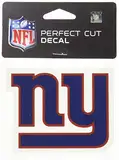 NFL New York Giants 63059011 Perfect Cut Color Aufkleber, 10,2 x 10,2 cm, schwarz