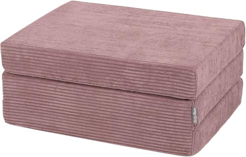 KiddyMoon Kinder Matratzen Aufklappen Aus Schaumstoff Kindermatratze Kleinkindmatratze Kinderzimmer Faltmatratze, Violett