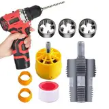 Pipe Threader Kit - 1/2 Zoll 3/4 Zoll 1 Zoll Pipe -Threader -Set, langlebiger Rohr -Tap -Würfel -Set | Power Drill Water Pipe Threader, Hochleistungs-Rohrgewindewerkzeug für Reparaturen zu Hause, Sani