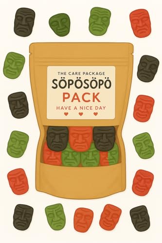 SÖPÖSÖPÖ Skandinavisches Naschpaket – Remix Movies Mask Gummibonbons – 150g Nordische Süßigkeitentüte – Apfel, Erdbeere & Anis-Geschmack – Vegan, Ohne Palmöl, Filmabend-Mix SÖPÖSÖPÖ Pack