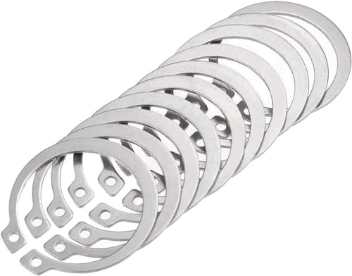 Ringring, Sicherungsringe, 20 Stück, 304 Edelstahl, Außenklammern, C-Clip, Retaining Snap Rings 16 – 24 mm für Autos, Elektrizität und Lager, 22 mm (Größe: 20 mm) (Size : 22 mm) (Size : 22 mm) (Size :