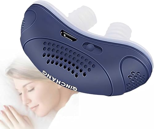 zavando Micro CPAP Alternative Schlafapnoe Gerät Ohne Maske – Anti-Schnarchhilfe Tragbar für Reisen & Zuhause – Komfortable Nasenatmungsunterstützung (Blau)