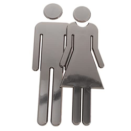 HONMEET 1 Paar Badezimmerschilder für Männer und Frauen Schilder für öffentliche Toiletten Toilettenschilder Männer Frauen toiletten schild wc schild Damen-Toilettenschild Toilette Zeichen