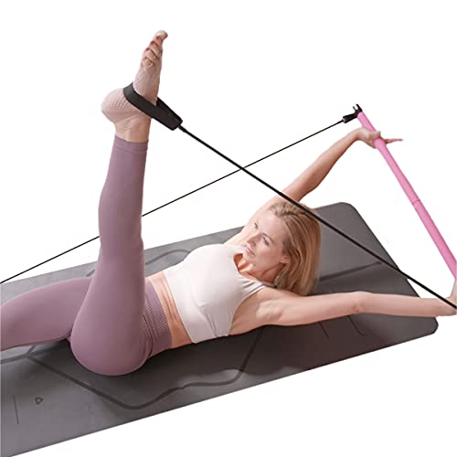 SMUG Pilates Bar Kit | Pilates Stange für Männer & Frauen | Ganzkörpertraining | Tragbarer, Leichter Pilates Stab | für das Fitnessstudio & zu Hause | Bauchmuskeln, Oberkörper, Beine & Po