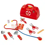 Theo Klein 4457 Arztkoffer | Mit Stethoskop, Thermometer, Spritze und vielem mehr | Robuster Koffer mit praktischem Tragegriff | Maße: 24 cm x 11 cm x 19 cm | Spielzeug für Kinder ab 3 Jahren