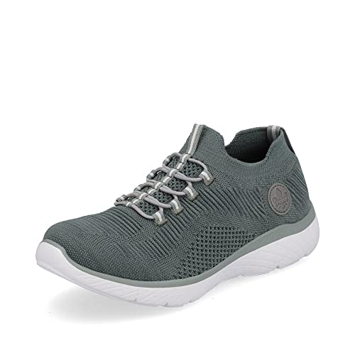 Rieker Damen Low-Top Sneaker M5074, Frauen Halbschuhe,Freizeitschuhe,Turnschuhe,Laufschuhe,Freizeit,sportlich,straßenschuhe,grün (52),41 EU / 7.5 UK