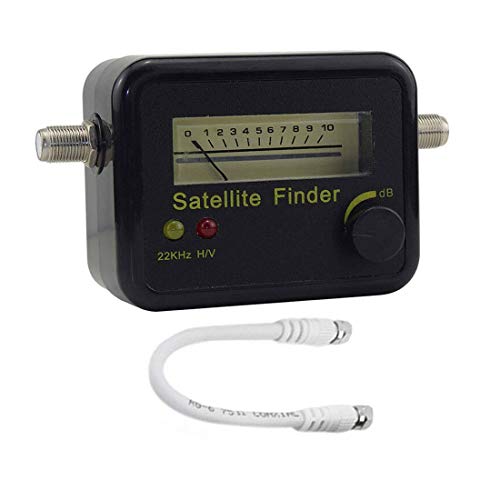 Hailege Digital Satellite Signal Tracker Dish FTA HD Monitor TV-Signalempfang Fernsehsignal Suche Stärke Meter Satellite Locator Finder DC13-18V mit Verbindungskabel