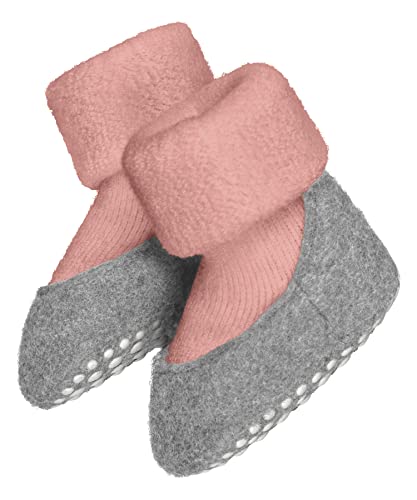 FALKE Unisex Baby Stoppersocken Baby Cosyshoe B HP Schurwolle rutschhemmende Noppen 1 Paar, Rosa (Almond Blossom 8441), 19-20