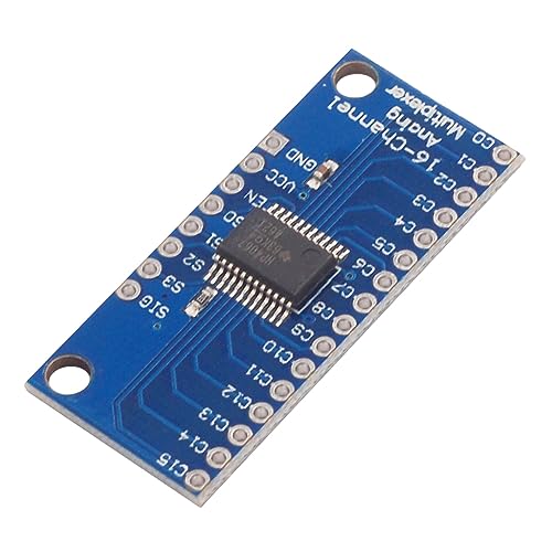 CRGANGZY CD74HC4067 Analog-Multiplexer-Auswahlmodul, gegenseitige Konvertierung von Analog-Digital-MUX-Breakout-Board, CMOS, präzise 16-Kanal-Smart-Elektronik