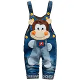 ACMEDE Latzhose Baby Jungen Mädchen Gr. 74/80/86/92/98 Jeanshose Latzhosen Jeans Hosen Baby Kinder Overall Kleinkind Denim Cartoon 3D Tier Denim Latzhose Langarmhose