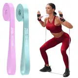 Swiss Activa+ Widerstandsbänder - Gymnastikband Set für Damen - Klimmzug bänder für Training und Pilates, Fitnessband für Physiotherapie und Krafttraining - Gummiband Sport - Workout Resistance Bands