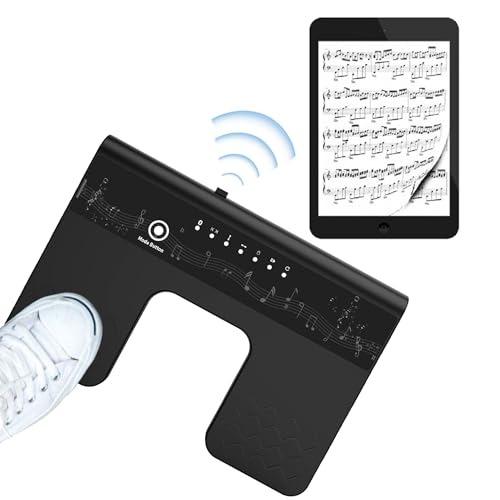 Bluetooth Page Turner Pedal: Bluetooth Fußschalter 6 Modi für Tablets Smartphones wiederaufladbar lautlos Live-Auftritte Konzerte Aufnahmestudios Instrumente Spielen oder Prompten
