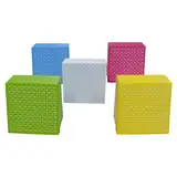 5 Stücke Kryobox, Probenröhrchen Aufbewahrungsbox mit Codierung, Mikrozentrifugenröhrchenbehälter, Kryogene Aufbewahrungsboxen für 1.5-2.0 ml Mikroröhrchen Und Kryogeräten, 100 Gitter (5 Stücke)