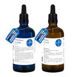 Natriumchlorit 28% 100 ml & Salzsäure 5% 100 ml I amerikanische Tropfpipette I 2 Komponenten ClO2-Wasserentkeimer I HERRLAN-Qualität I Made in Germany
