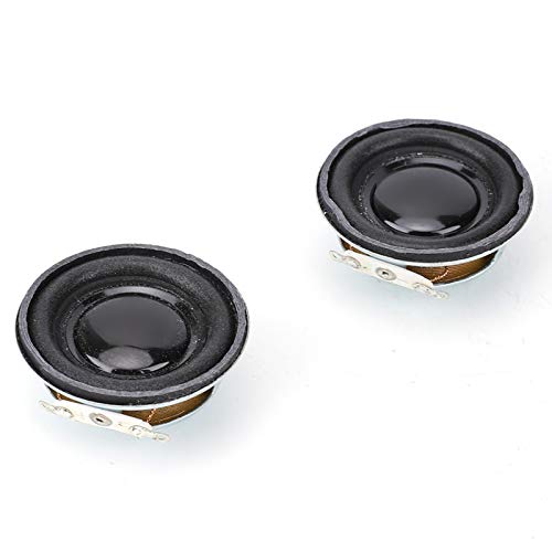 Tyenaza Lautsprecher 3W 4 Ohm, Mini Lautsprecher 3W, 2 Stück tragbare Horn Stereo Lautsprecher (4 cm) für Mini-Verstärker, klaren Klang