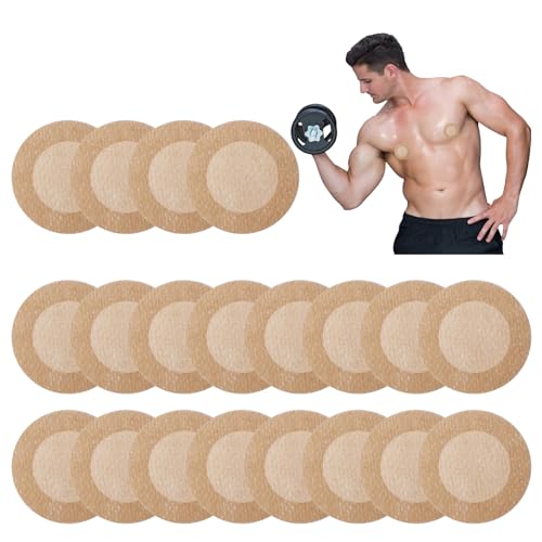 KARELLS Herren Nippelband, Herren Nippelabdeckung, 20 Stück Nippelabdeckung, Nippelschutz wasserdicht, Herren-Nippelabdeckung Aufkleberset, Nippel Cover, Herren Sport Brustwarzen Abdeckungen