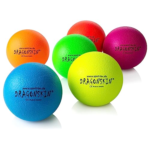 Schaumstoffball Dragonskin Neon, ø 16 cm, 6er Set