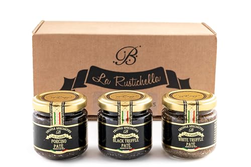 La Rustichella Schwarz, Weiß und Steinpilz Trüffel Paté - Set 270 g