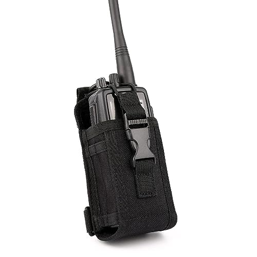 BANDARICOMM Tasche MOLLE Taktische Radiohalterung Universal Nylon Radio Hülle mit verstellbarem Schultergurt Walkie Talkies Nylon Tragetasche für Kenwood, Icom, Motorola, Baofeng