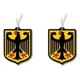 2x Duftbaum mit Bundesadler Motiv, Auto lustig Duftspender, Duftbaum Auto tuning, Lufterfrischer, Duftanhänger Auto, Duftbaum Set Auto, Deutsches Reich, Deutschland