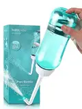 Po Dusche 500ML,Podusche mit Taste,Popodusche mit Doppeldüse,Portable Bidet,Peri Bottle Intimdusche Wochenbett Frau,Bidetlity Toilette Wasserdichtes