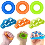 6 Stück knetball für hände therapie,Hand Grip Trainer Strengthener,Krafttraining, Stress Relief,Fingertrainer,für Arthrose Training/Stärkung der Fingerund Hand für Klettern Gitarre