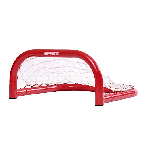 BASE – Streethockey Skill Goal 12“ 33x36x18cm, Outdoor-Tor, Tor für Hockeybälle & Pucks, Streethockey-Training, rot-weiß