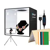 PULUZ 30 cm Fotobox faltbares tragbares Foto-Lichtzelt für Produktanzeige, kleines Fotostudio, Zelt-Box mit 6 farbigen Hintergründen für SLR-Kameras, Didigtalkameras, Handyaufnahmen