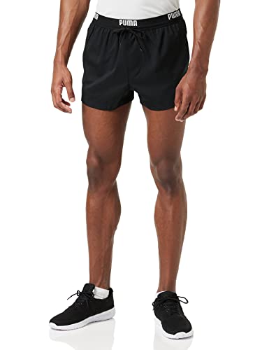 PUMA Herren Logo Short Length Swim Badebekleidung, Schwarz, S EU